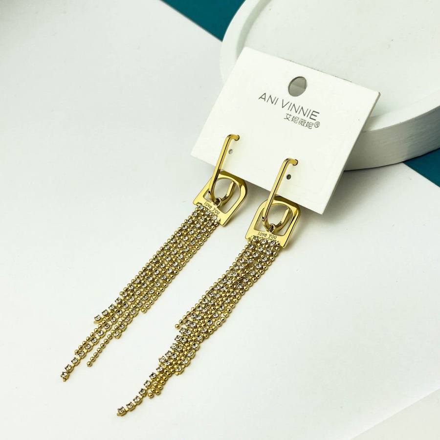 Love You Chain Drop Earrings