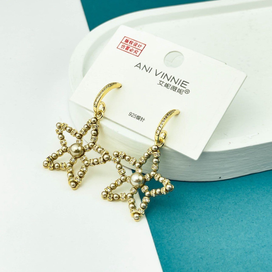 Star Zircon Earrings – Silver 925