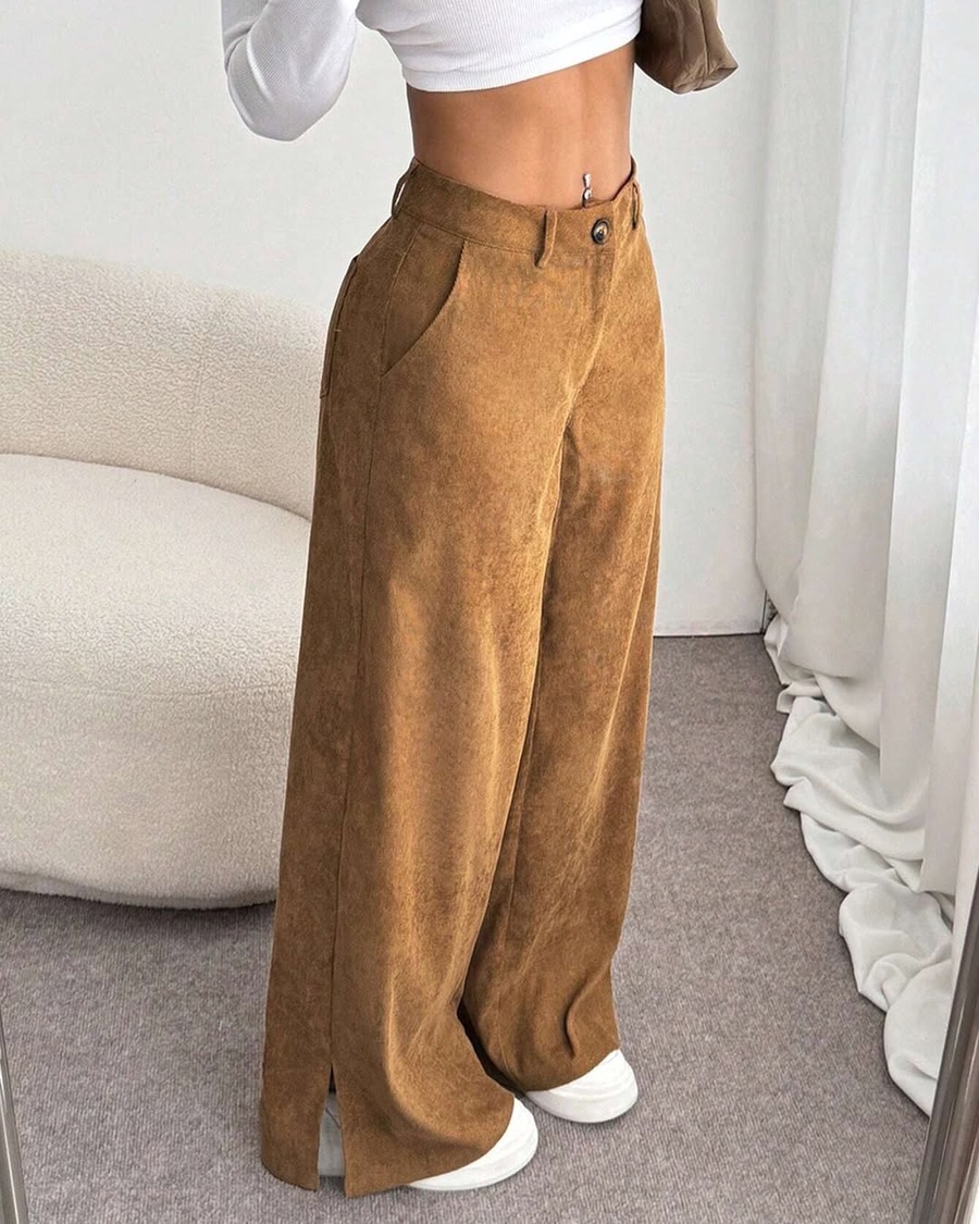 بنطلون قطيفة مضلع Amalfi 2148