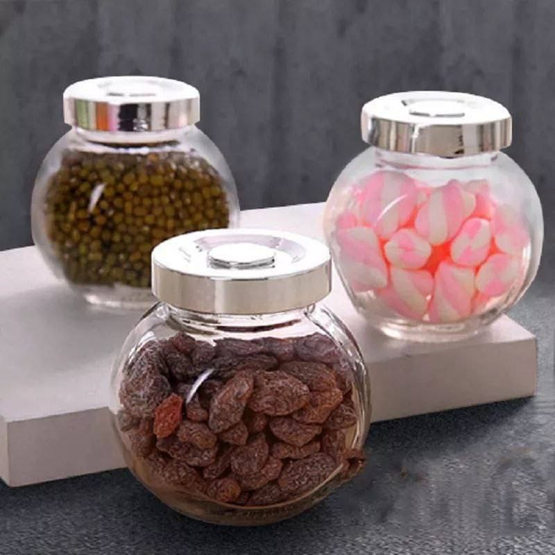 خامة زجاج شفاف فاخر يوضح كل محتوياتك بوضوح والحفاظ علي النكهة.