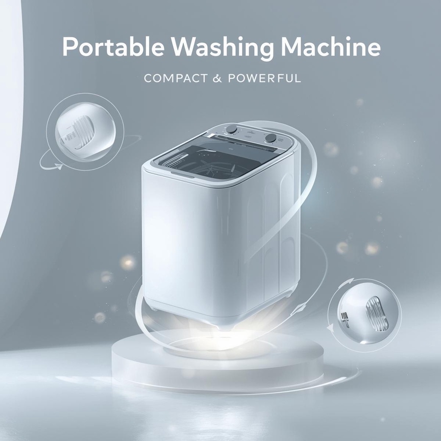 تعيش في شقة صغيرة ولا تمتلك مساحة كافية لغسالة كبيرة.
هذا هو الحل الغسالة اللهلوبة الصغيرة