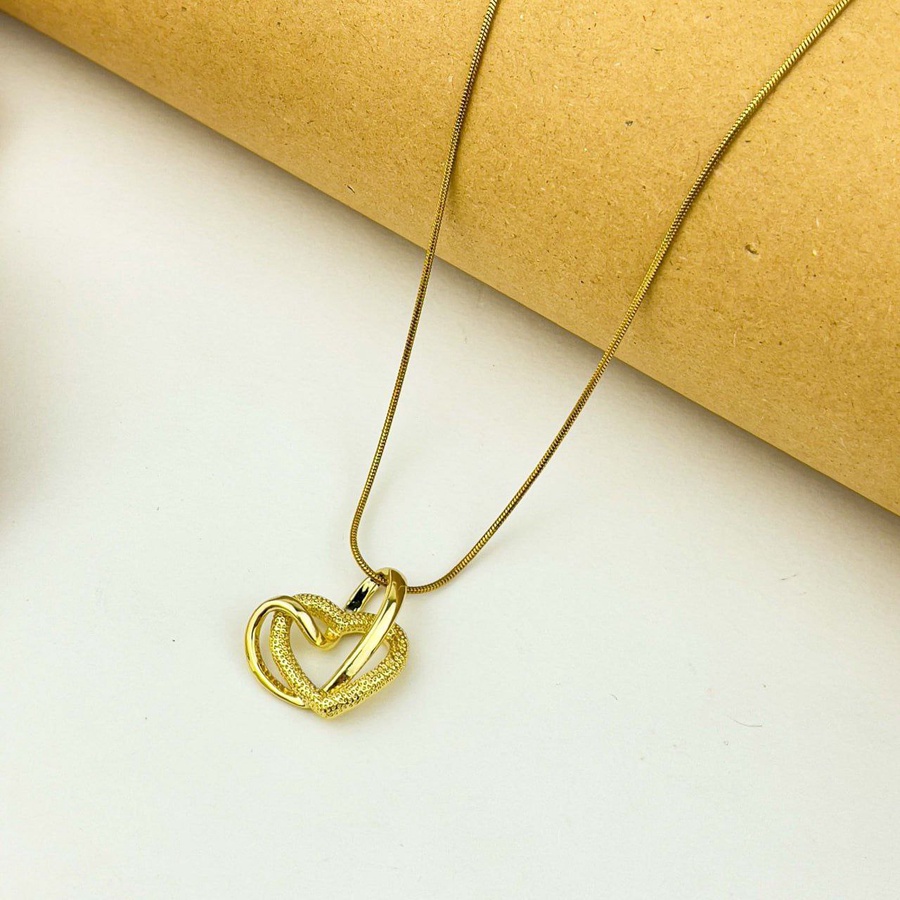 Triple Heart Necklace – Gold Stainless Steel