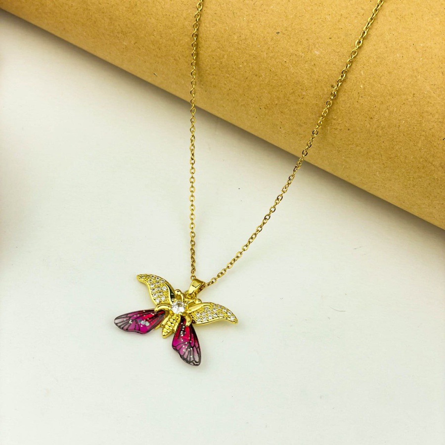 Butterfly Necklace – Gold Stainless Steel