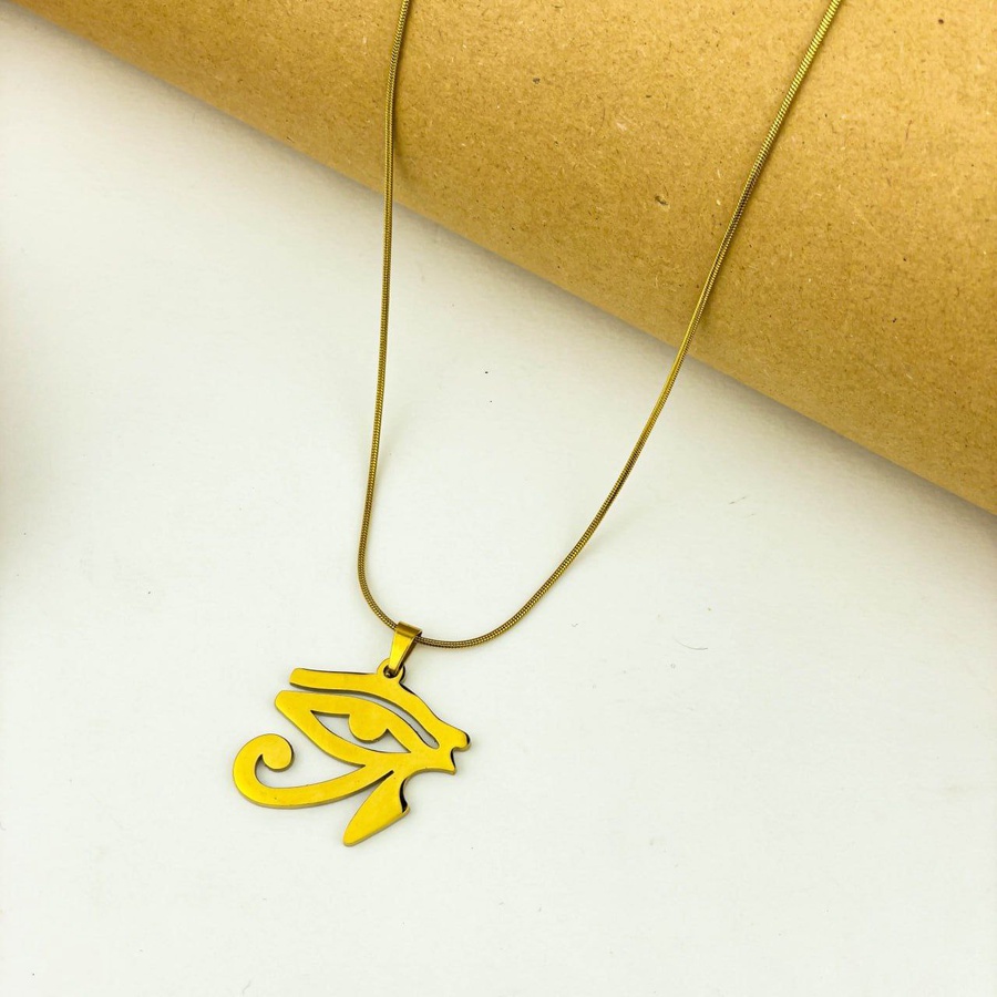 Eye of Horus Necklace – Gold Stainless