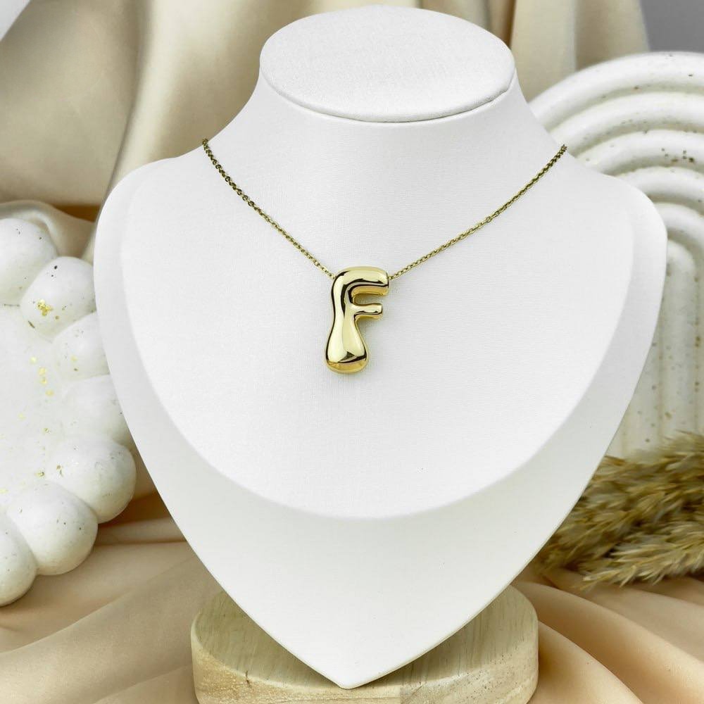 Plain Letter Necklace – Stainless Steel