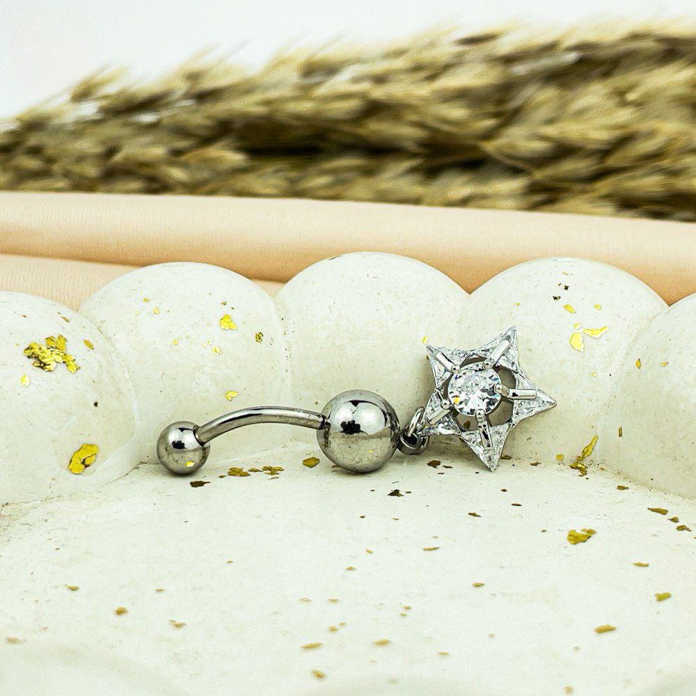Star Spark Belly Piercing – Stainless Pure 316