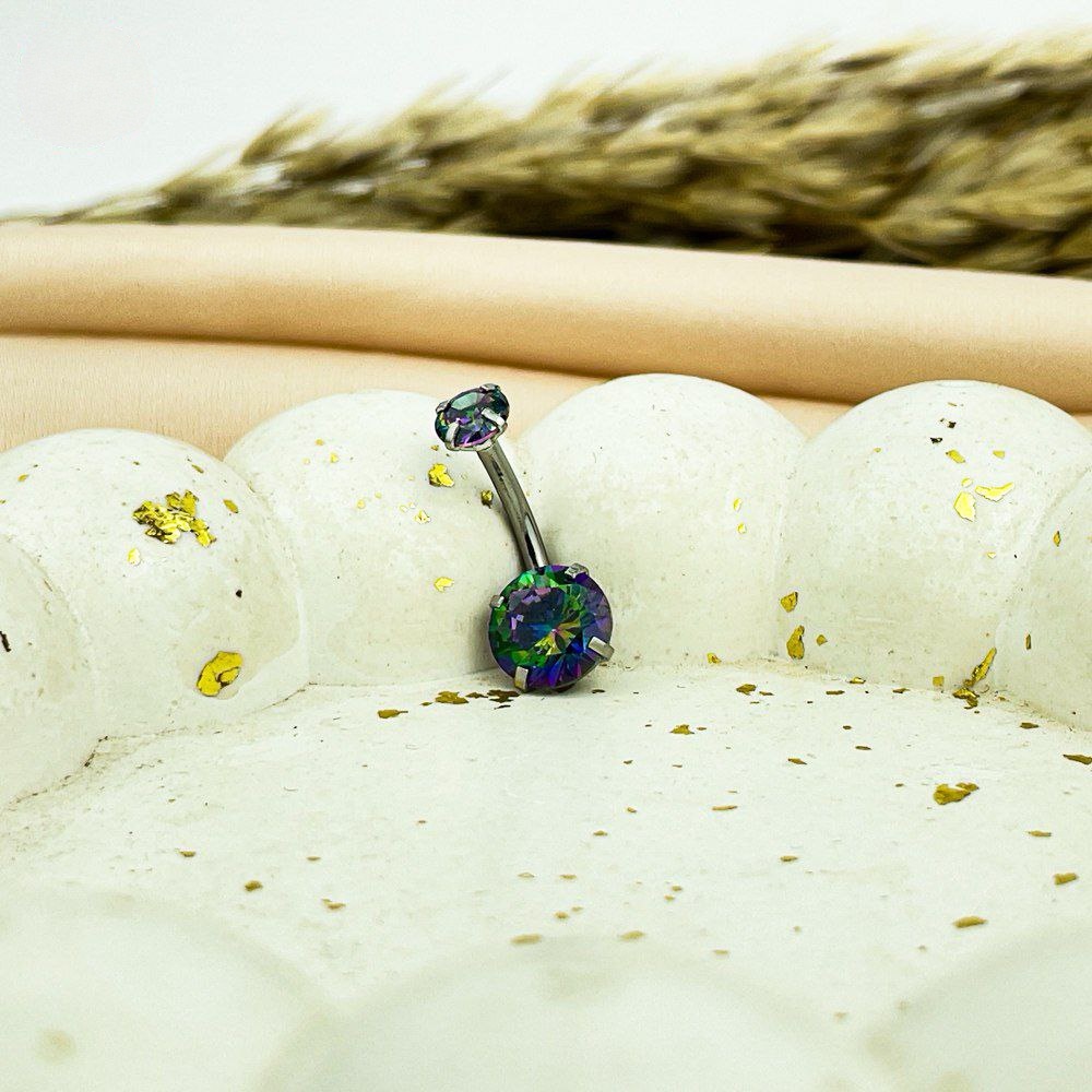Galaxy Belly Piercing – Star & Round Designs Stainless Steel