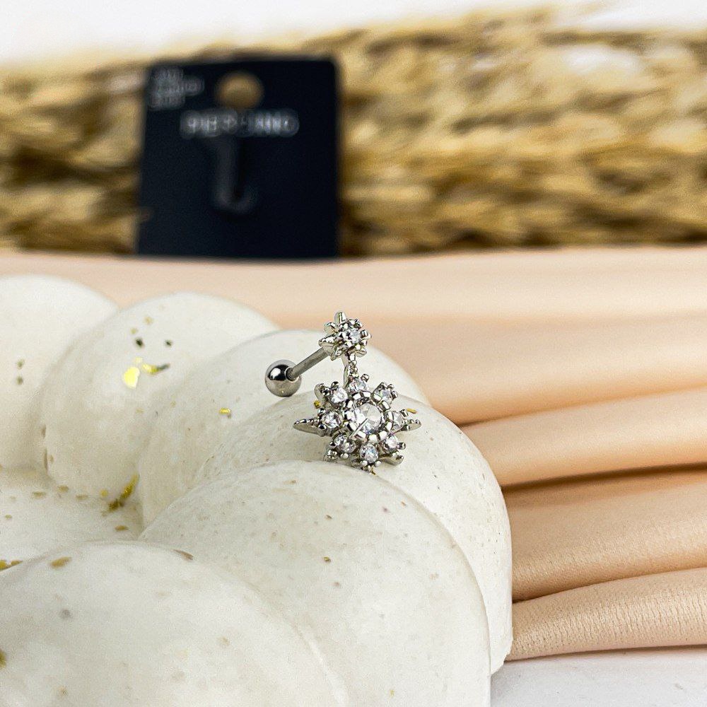 Silver Star Belly Piercing – Stainless Steel 316
