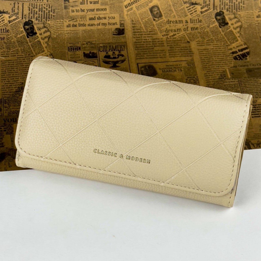 THE GEOMETRIC QUILTED WALLET