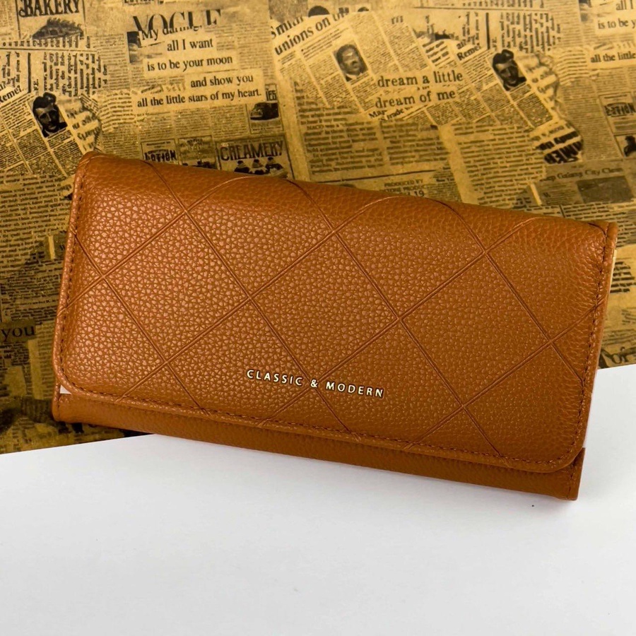 THE GEOMETRIC QUILTED WALLET