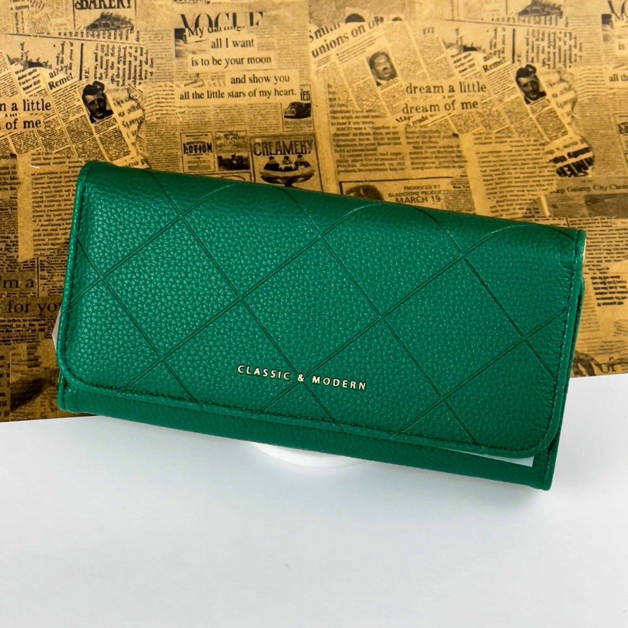 THE GEOMETRIC QUILTED WALLET