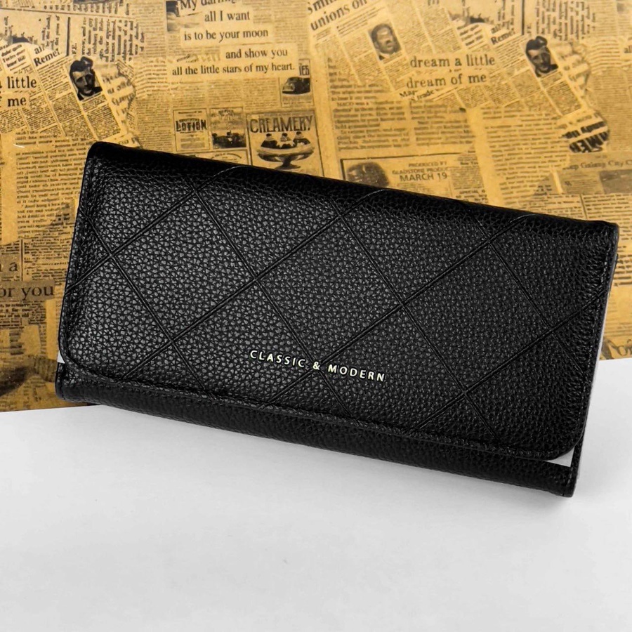 THE GEOMETRIC QUILTED WALLET