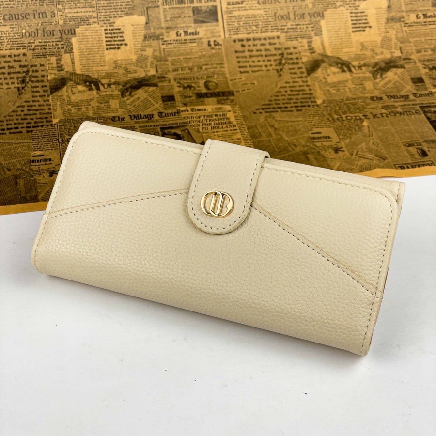 Pebbled Texture Long Wallet