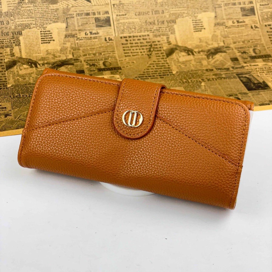 Pebbled Texture Long Wallet