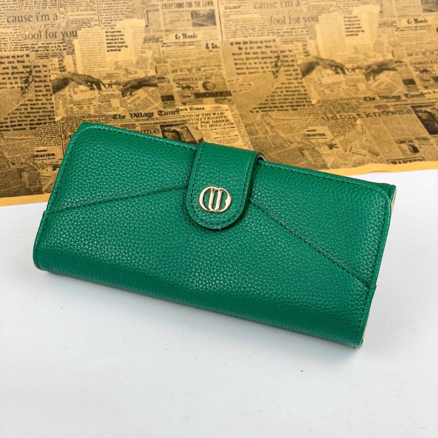 Pebbled Texture Long Wallet