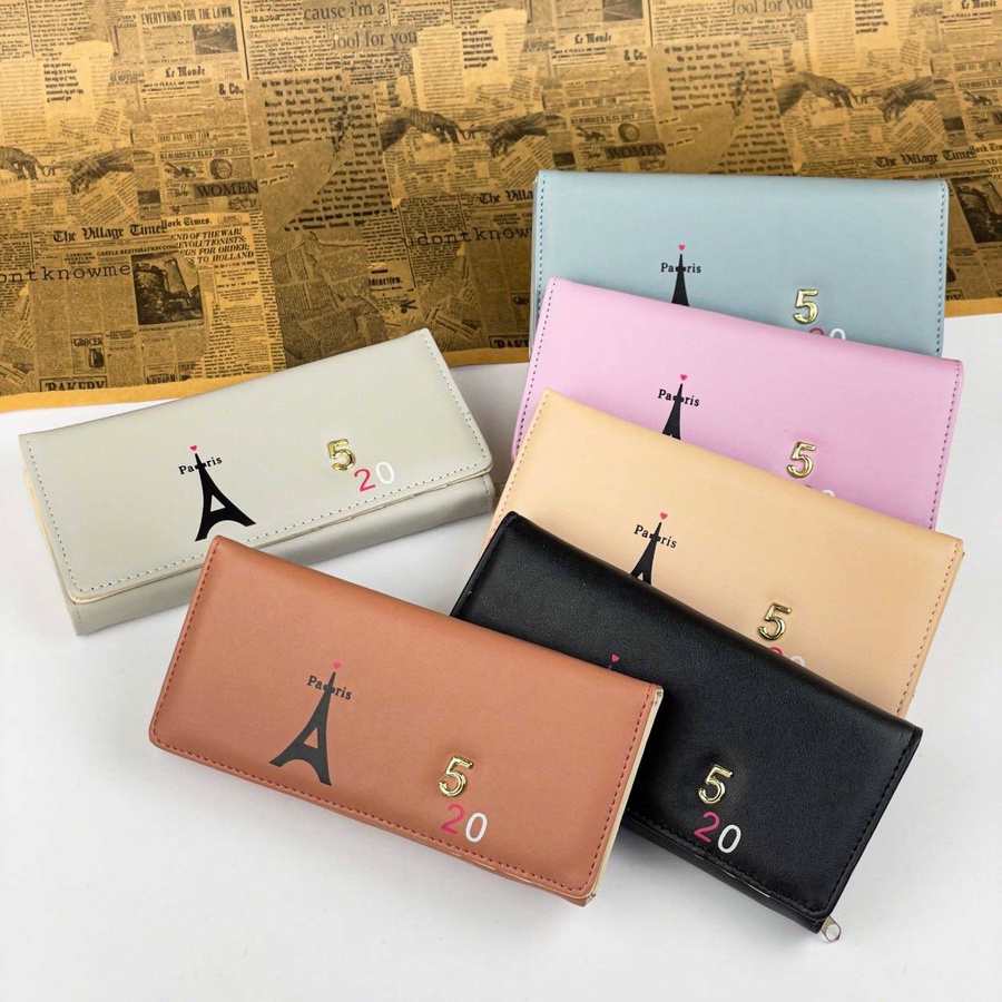 Eiffel Paris Women’s Wallet – Elegant Gold Number Design