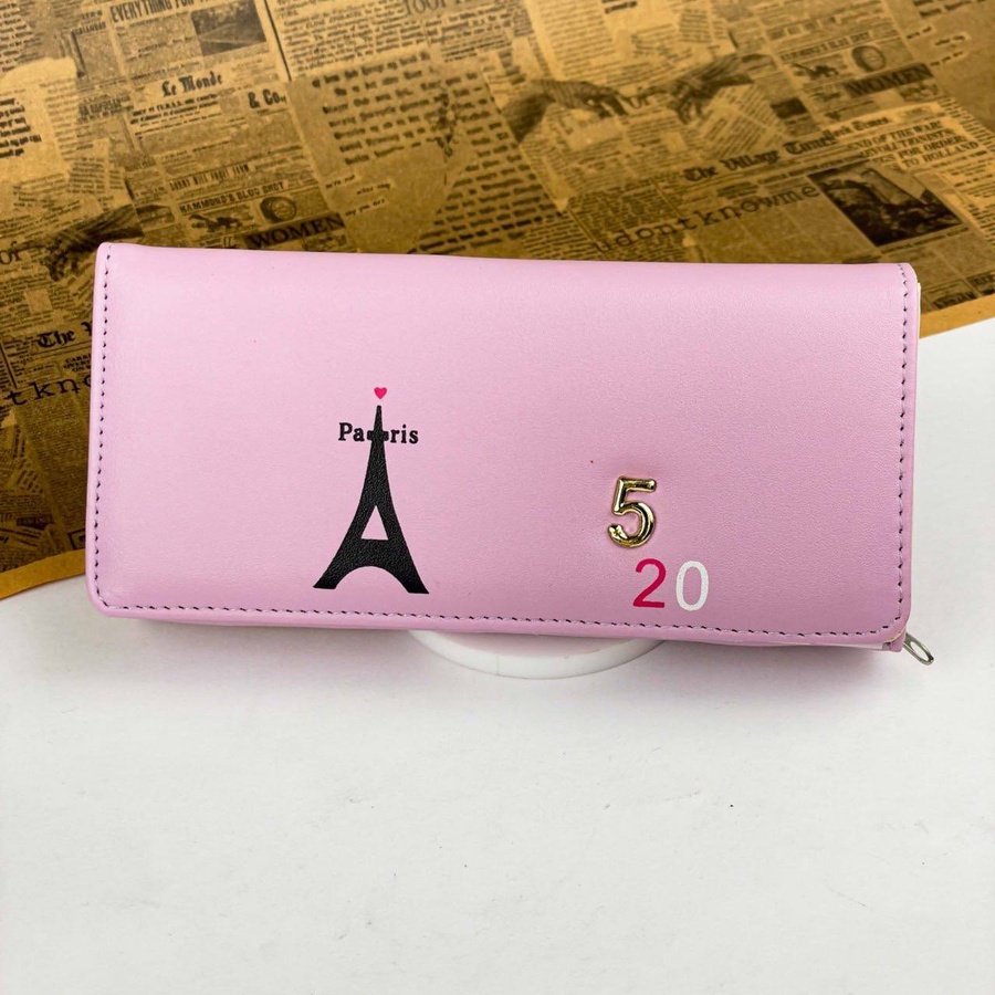 Eiffel Paris Women’s Wallet – Elegant Gold Number Design