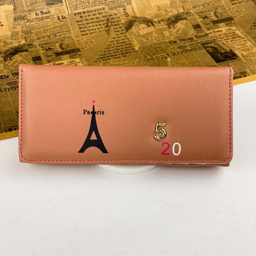 Eiffel Paris Women’s Wallet – Elegant Gold Number Design