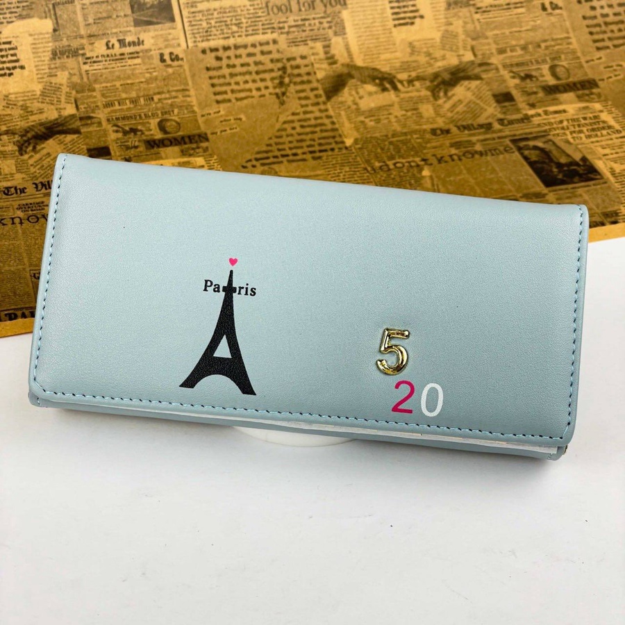 Eiffel Paris Women’s Wallet – Elegant Gold Number Design