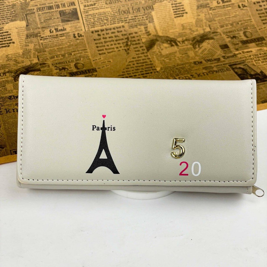 Eiffel Paris Women’s Wallet – Elegant Gold Number Design
