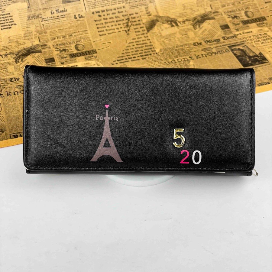 Eiffel Paris Women’s Wallet – Elegant Gold Number Design