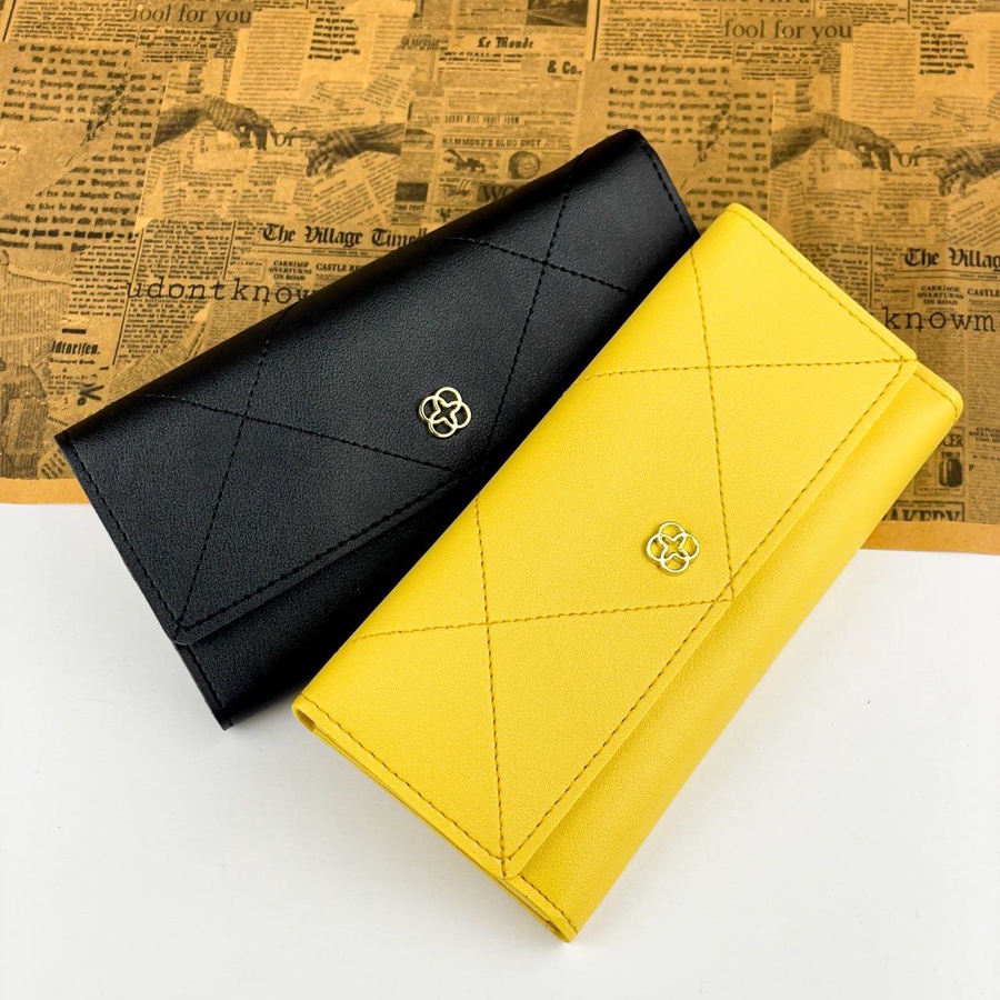 Soft Stitched Long Wallet
