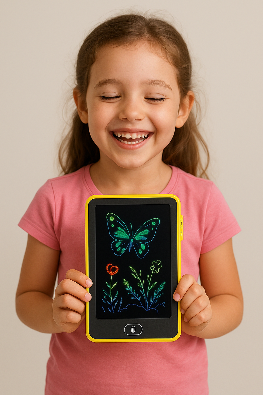 ✨ السبّورة الإلكترونية السحرية للأطفال 🎨🧠

زهقِت من الورق اللي بيخلص كل شوية؟ 😩
دلوقتي ابنك يقدر يرسم ويكتب ويتعلّم بطريقة ممتعة وآمنة مع السبّورة الذكية 💛