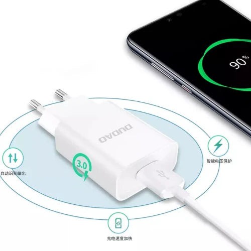 Dudao Home & Travel Adapter Type-C , 18Watts, White product thumbnail 3