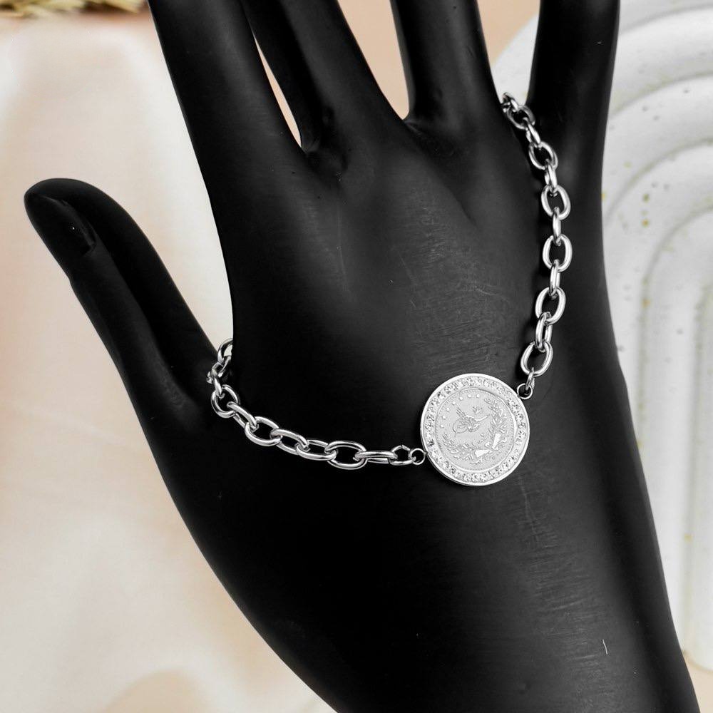 Silver Linked Chain Bracelet