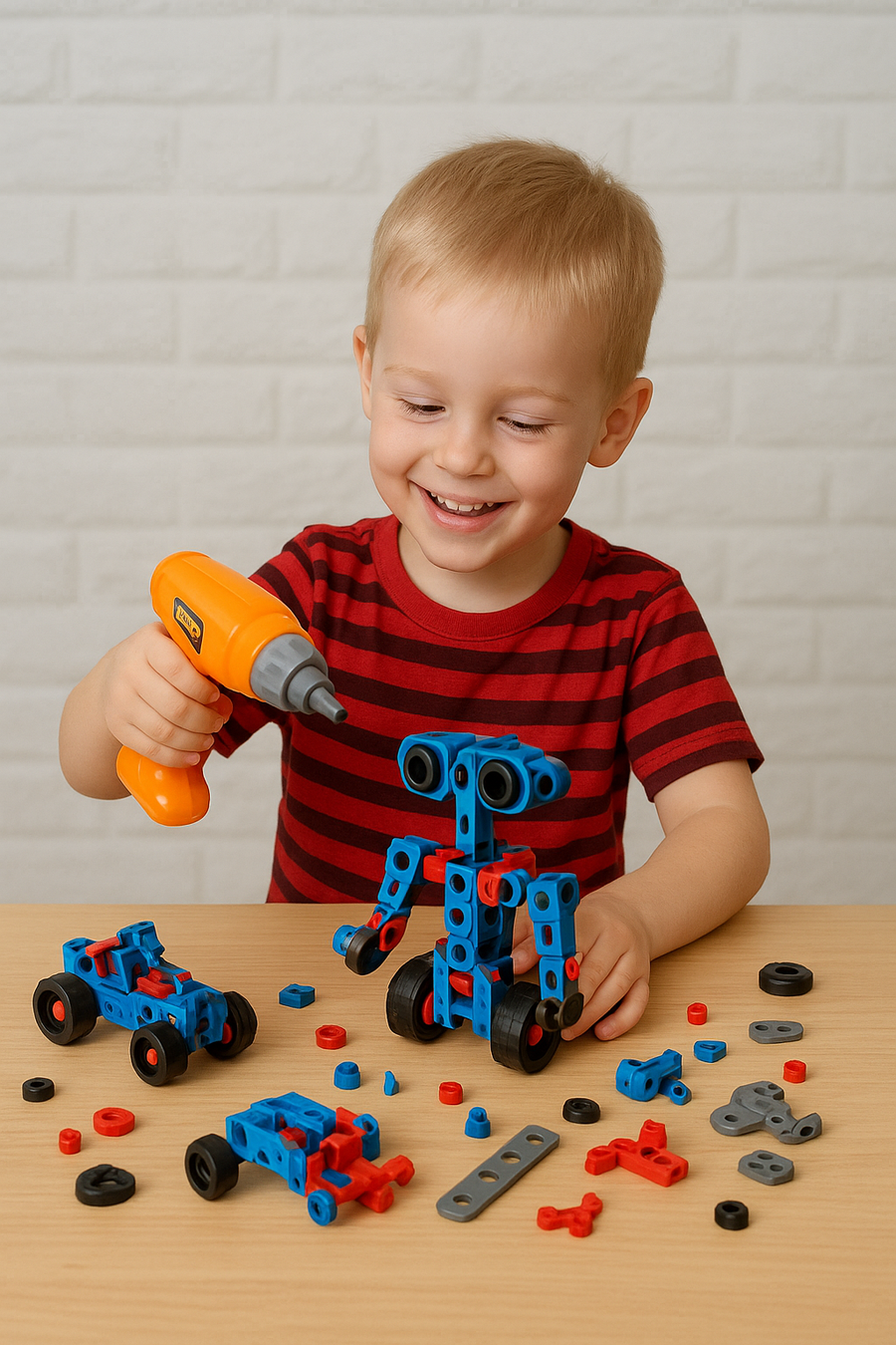 🌟 عايز تطور ذكاء طفلك وتخليه يعيش تجربة المهندس الحقيقي؟ 👷‍♂️🔩
