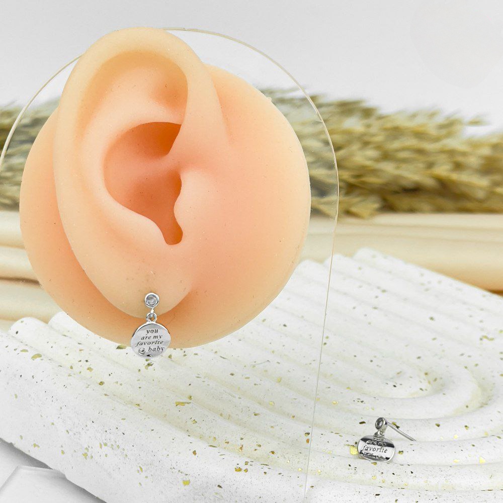 Favorite Baby Disc Earrings – Silver 925