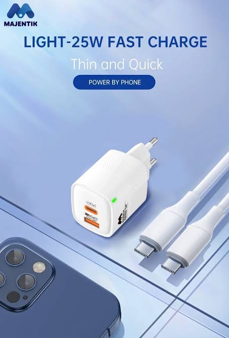 Majentik Fast ChargerAdapter USB-A + USB-C25W MC-002