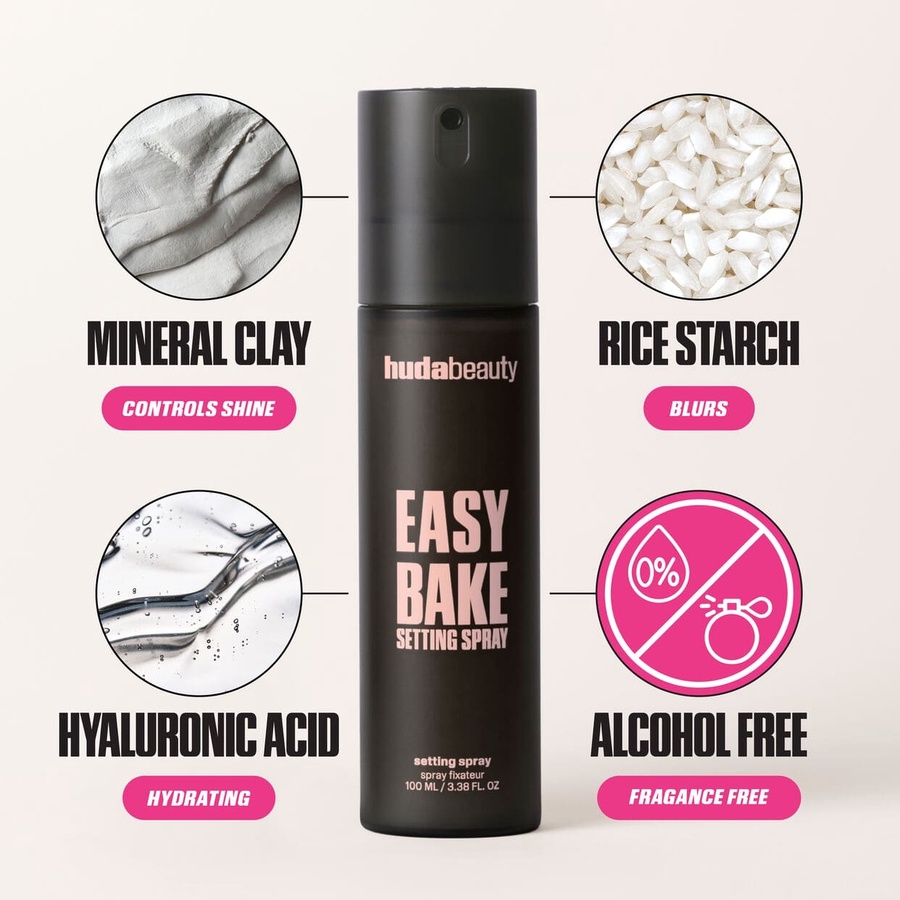 HUDABEAUTY Easy Bake Setting Spray with 16-Hour Wear 100ml