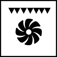 تسخين علوي+مروحة توزيع