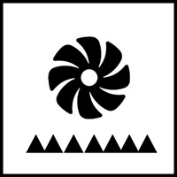 شعلة سفلية مع مروحة التوزيع