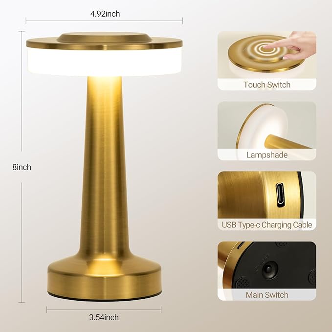 أباجورة مكتبية Cordless راقية