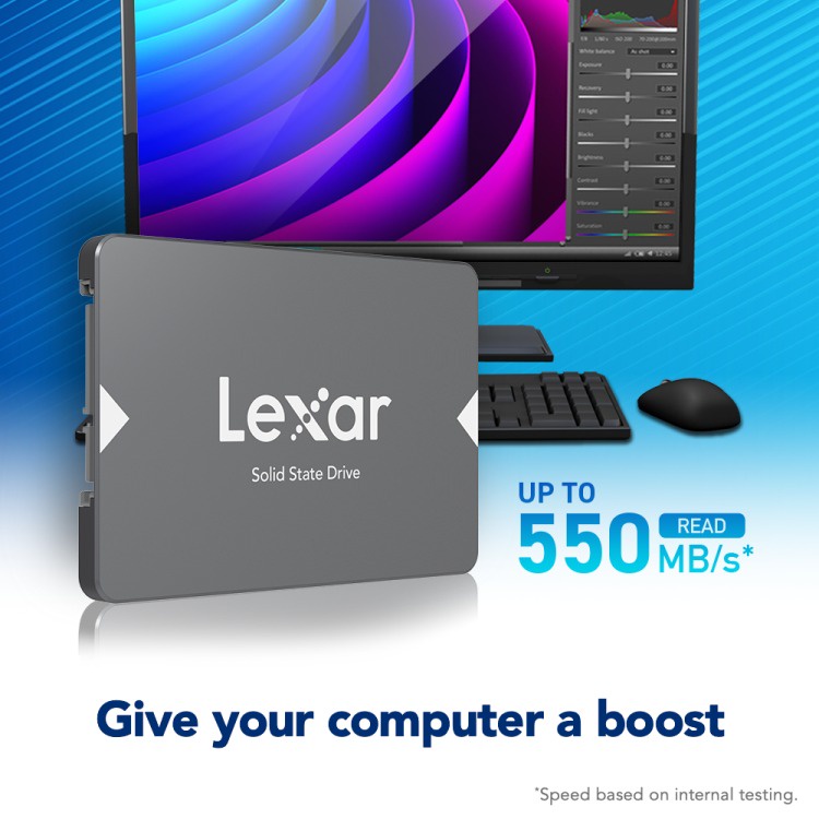 Lexar® NS100 2.5” SATA III (6Gb/s) SSD 256GB product thumbnail 2