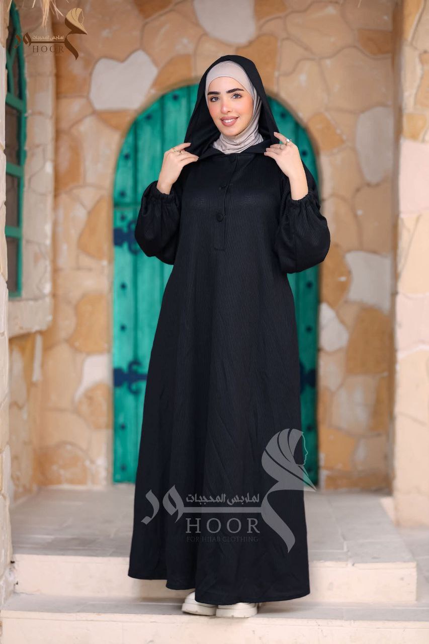 عباية ستر – خامة ريب شروق شتوية | مقاسات XL و 3XL حتى 120 كجم