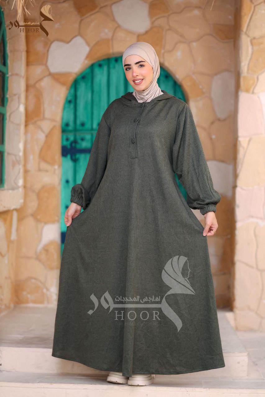 عباية ستر – خامة ريب شروق شتوية | مقاسات XL و 3XL حتى 120 كجم