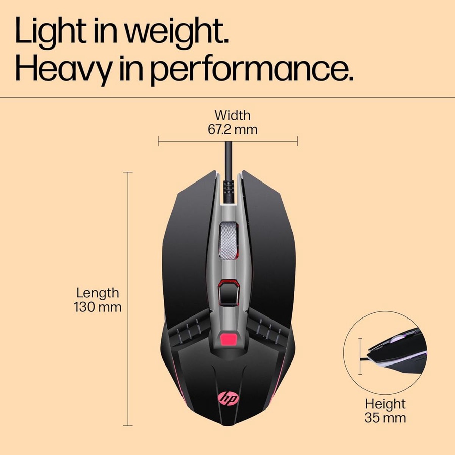 HP M270 Backlit USB Wired Gaming product thumbnail 6