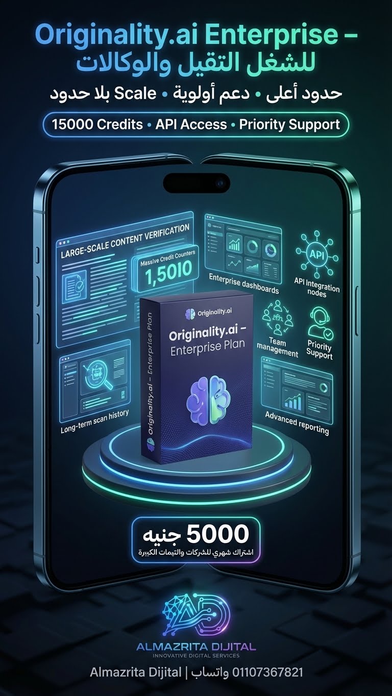 Originality.ai Enterprise Plan (اشتراك شهري)
