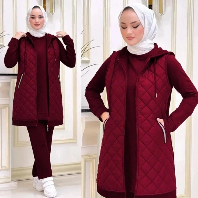 موديل شتوي مفصلة و مخيطة بإتقان بثوب مونطوني 