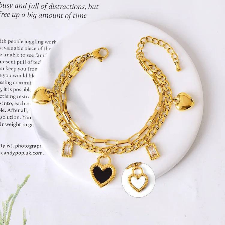 Stainless Steel Heart Bracelet