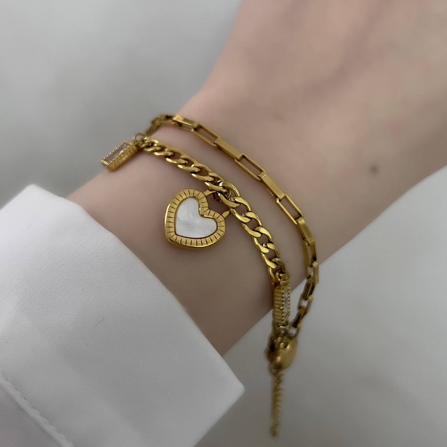 Stainless Steel Heart Bracelet