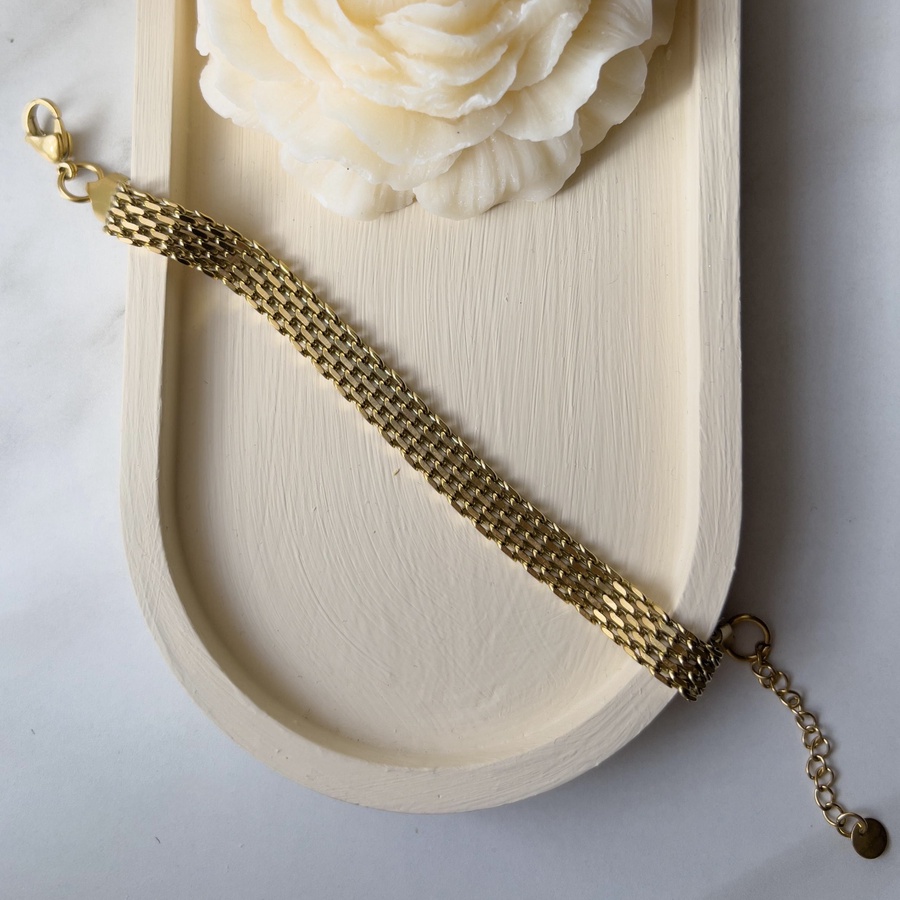 Wide Braided Bracelet