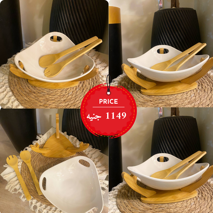 طبق مثلث معلق ستاند بامبو