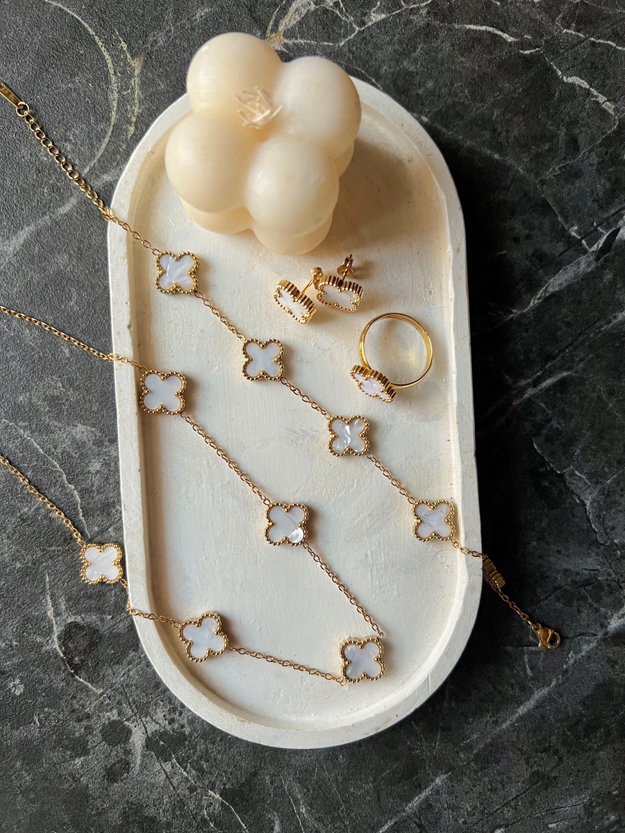 Van Cleef Set – Necklace, Bracelet, Ring & Earrings