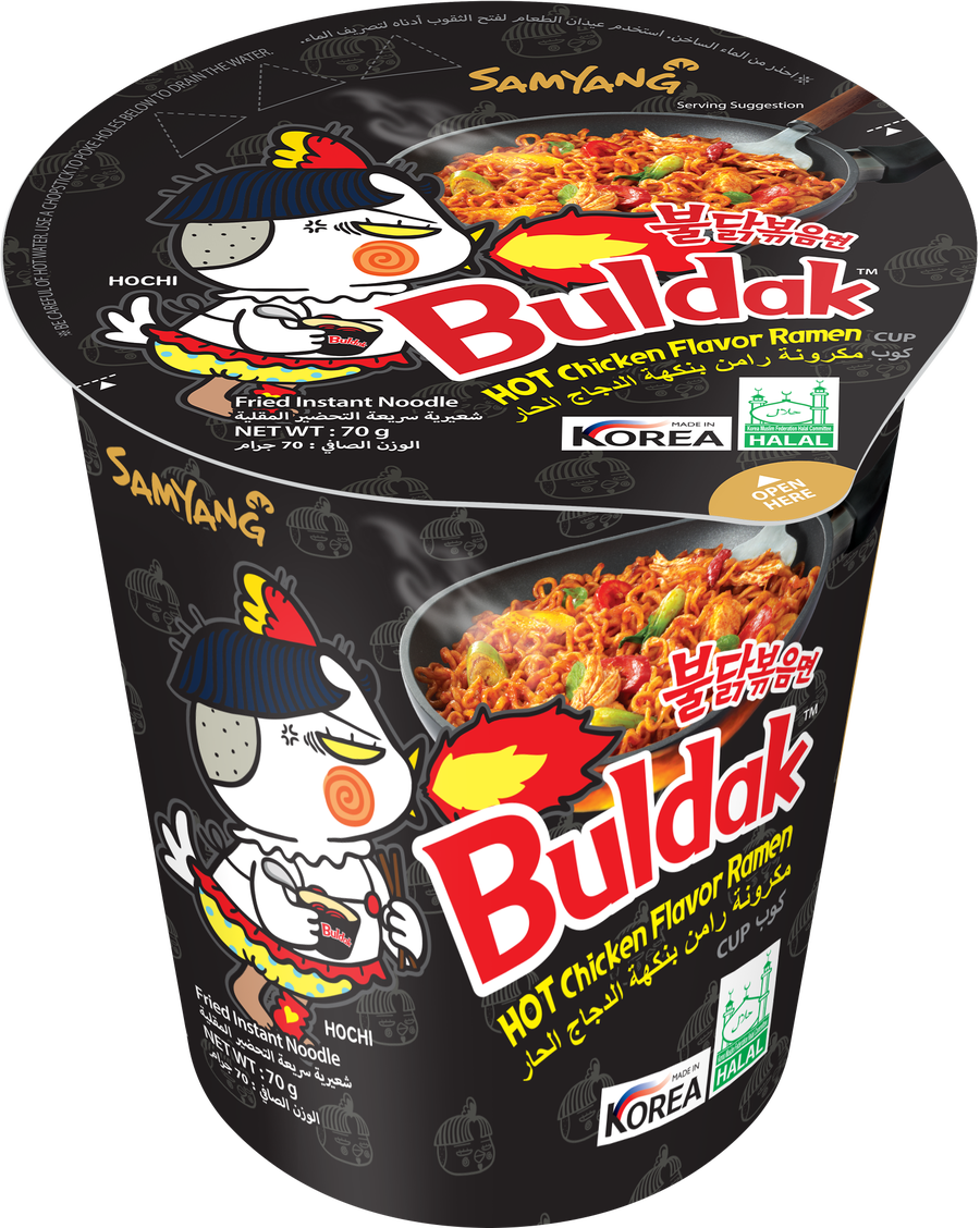 Samyang Noodles Cup Spicy Chicken Flavor - 70 gm