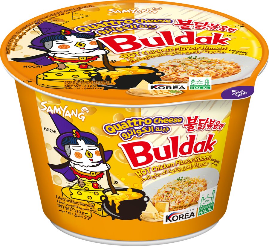 Samyang Quattro Cheese Hot Chicken Buldak Ramen Cup