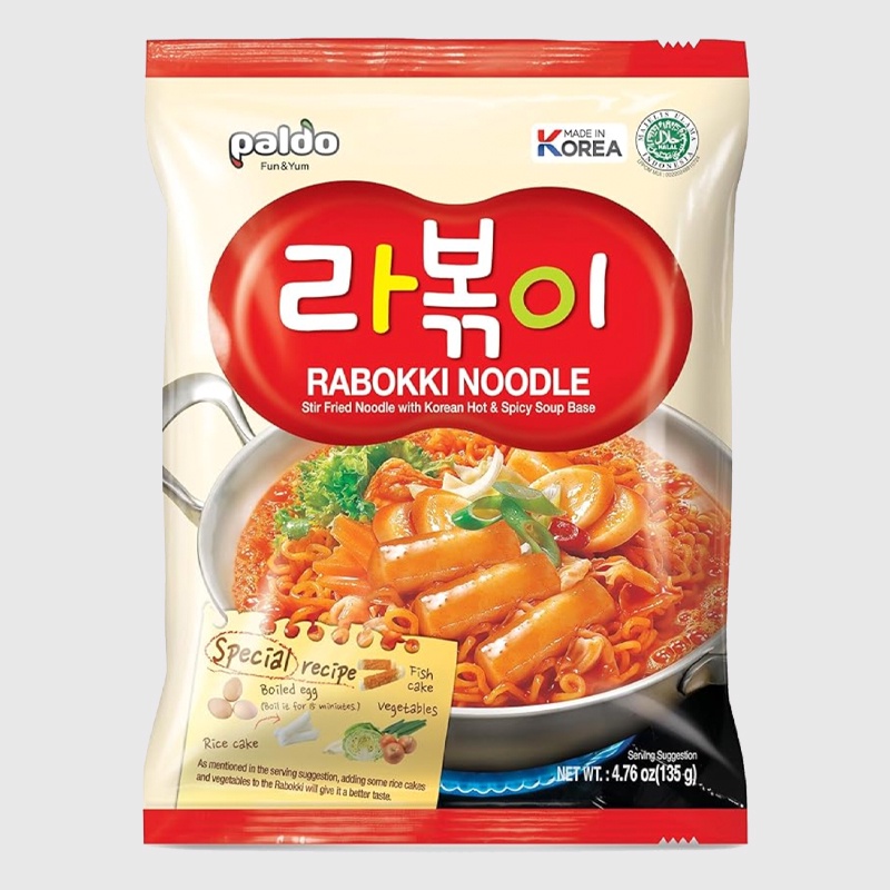 Paldo Rabokki Hot & Spicy Stir Fried Noodle – 135 Gr